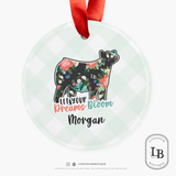 Dreams Bloom Livestock - Acrylic Ornament