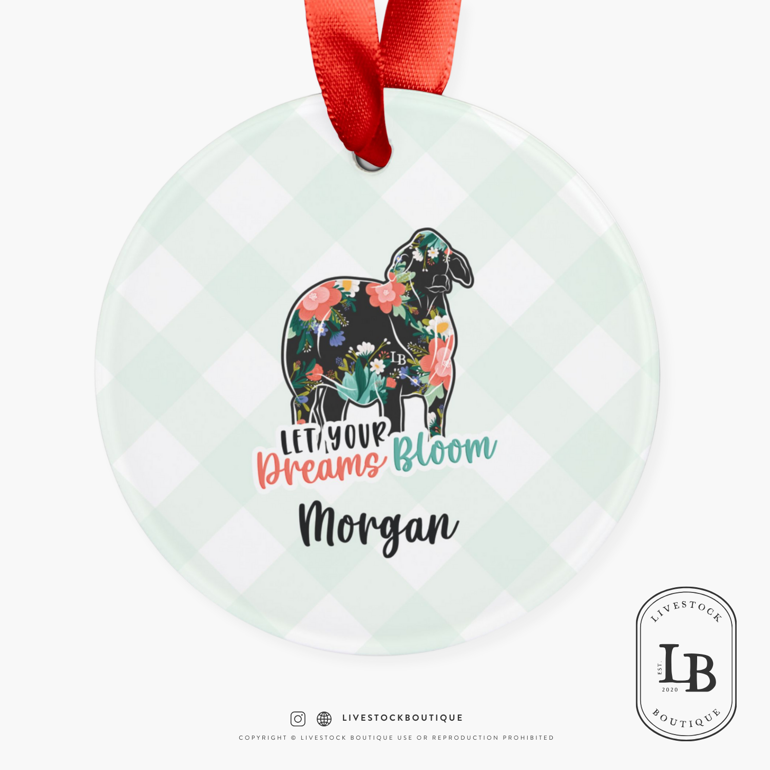 Dreams Bloom Livestock - Acrylic Ornament