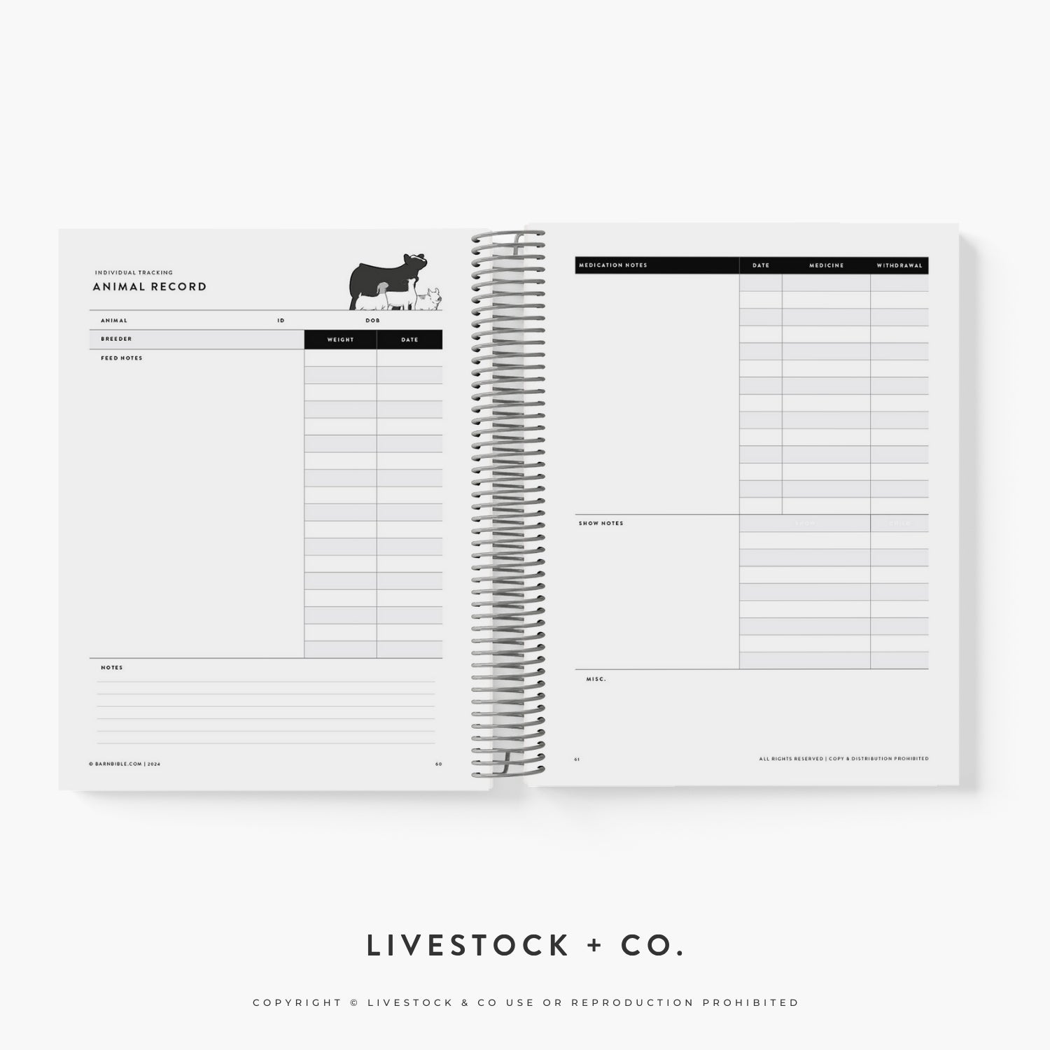 Barn Bible™ Animal Record Planner