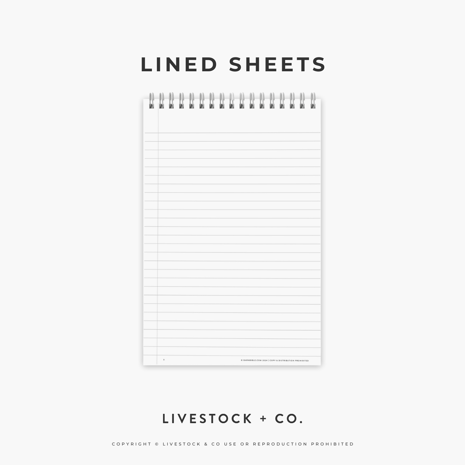 Livestock Judging Steno Notebook