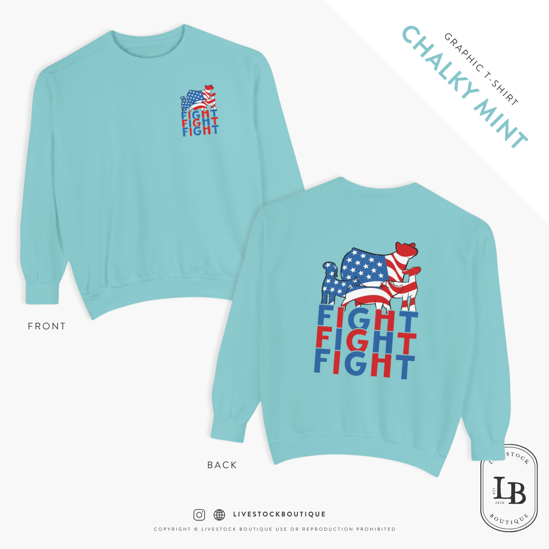 Fight, Fight, Fight - Livestock Crewneck