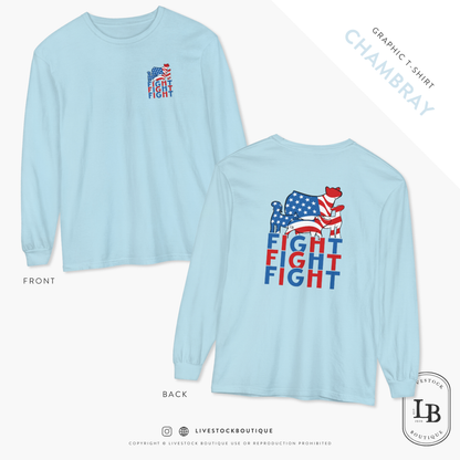 Fight, Fight, Fight - Comfort Colors Long Sleeve T-Shirt