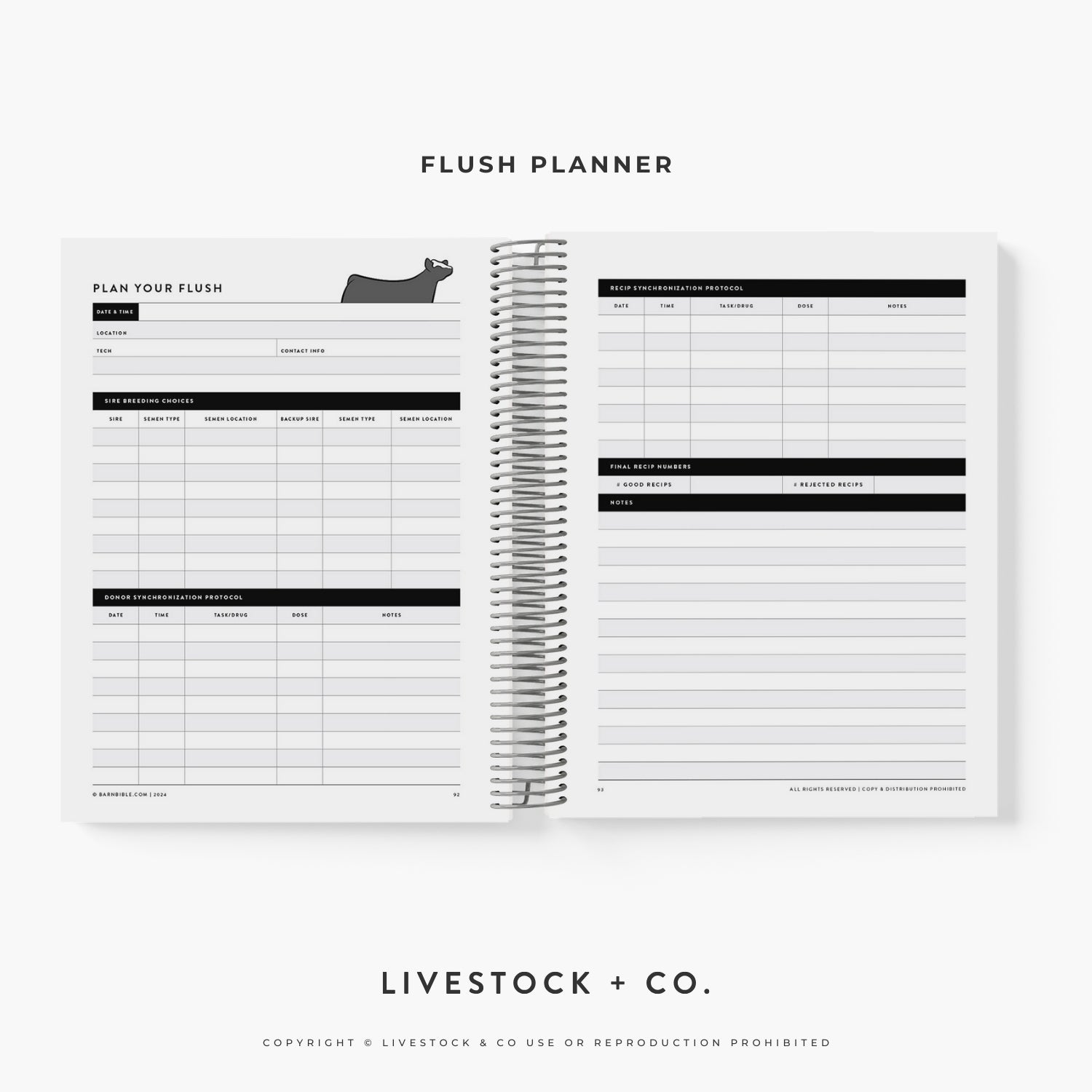 Barn Bible™ Donor &amp; Recip Planner