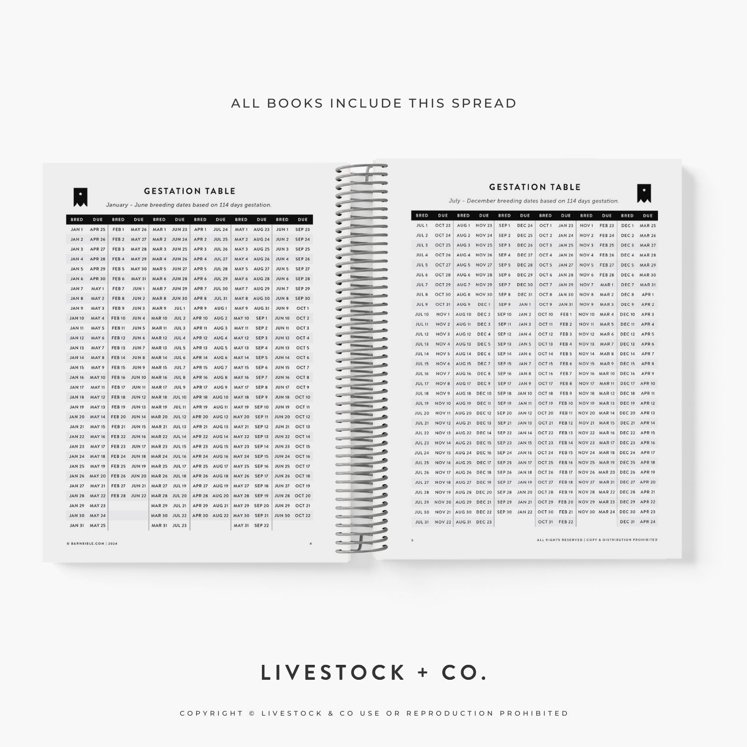 Barn Bible™ Breeding &amp; Farrowing Planner