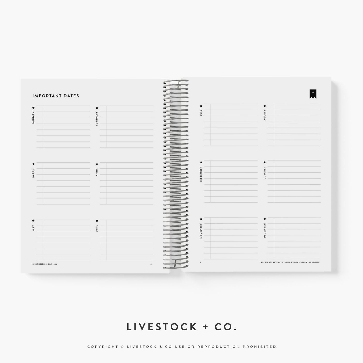 Barn Bible™ Donor &amp; Recip Planner