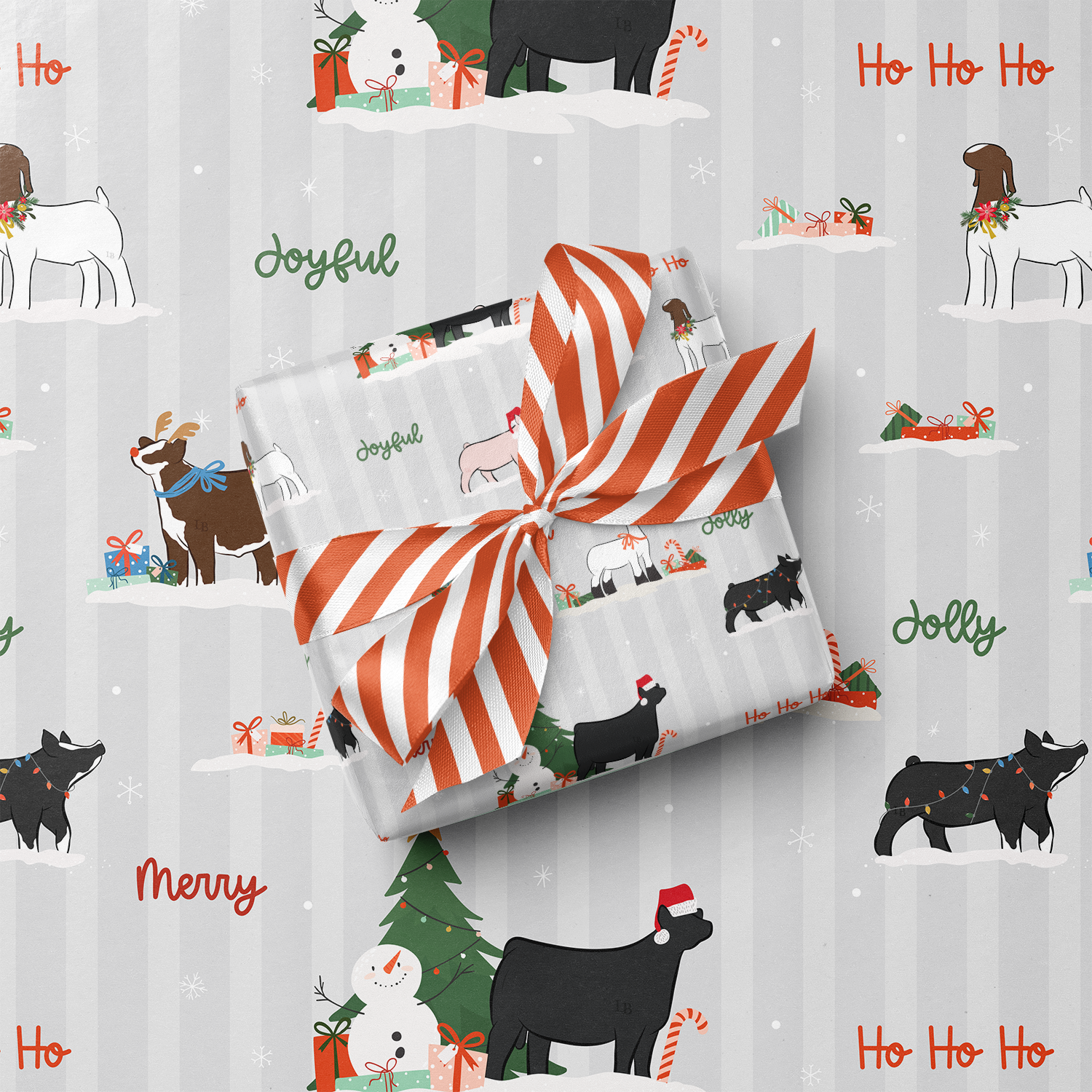 Premium Livestock - Christmas Wrapping Paper