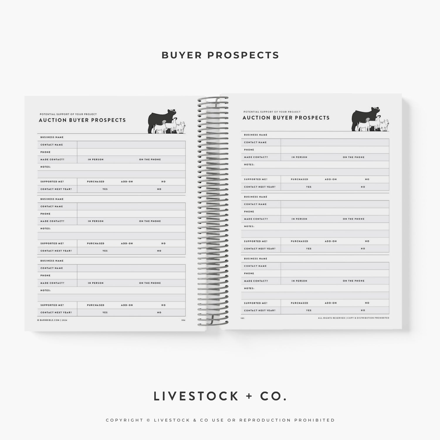 Barn Bible™ Stock Show Planner