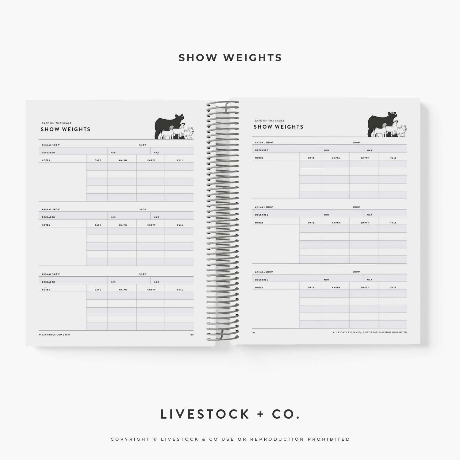 Barn Bible™ Stock Show Planner