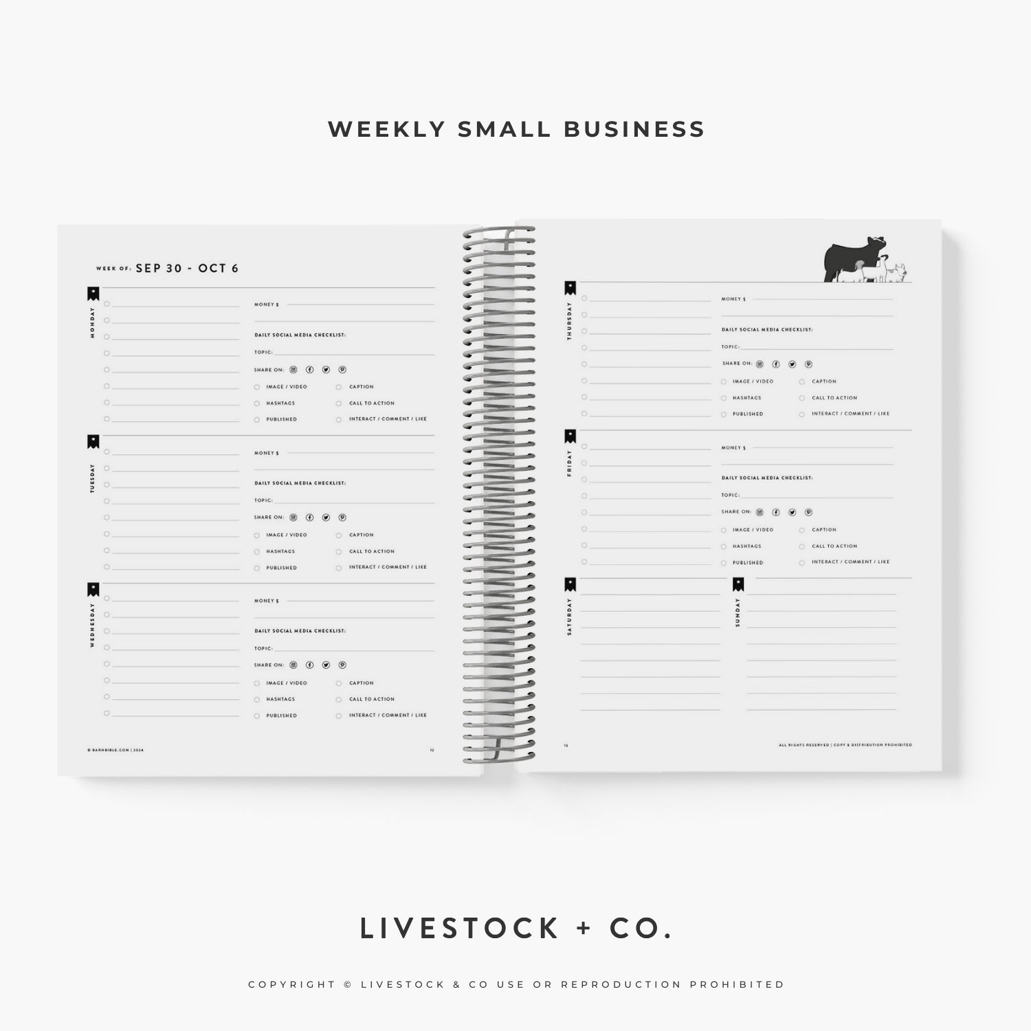 Barn Bible™ Weekly Planner