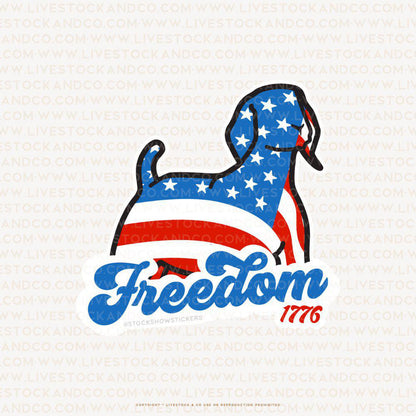 Custom Made Freedom 1776 Livestock Stickers Stock Show Livestock - Livestock &amp;amp; Co. Boutique