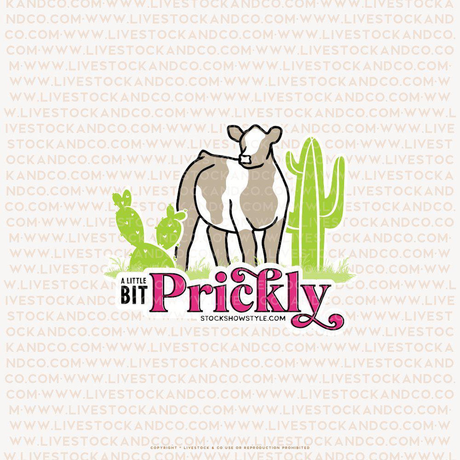 Custom Made Prickly Livestock Stickers Stock Show Livestock - Livestock &amp;amp; Co. Boutique