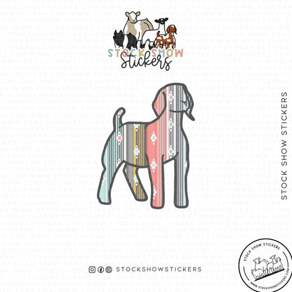 Custom Made Serape Livestock Stickers Stock Show Livestock - Livestock &amp;amp; Co. Boutique