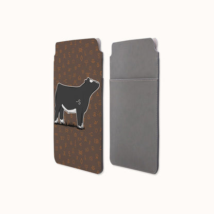 Custom Made Tech &amp; Laptop Sleeve - Signature Patterns Stock Show Livestock - Livestock &amp;amp; Co. Boutique