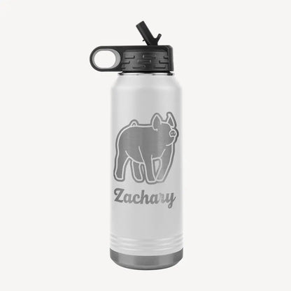 Custom Made Water Bottle - 32oz Stock Show Livestock - Livestock &amp;amp; Co. Boutique