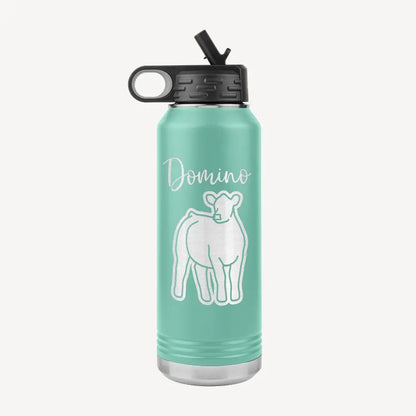 Custom Made Water Bottle - 32oz Stock Show Livestock - Livestock &amp;amp; Co. Boutique